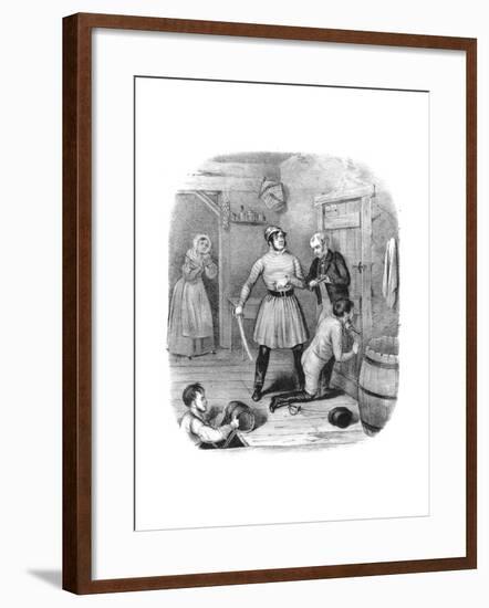 Smugglers Alarmed, 18th Century-W Clerk-Framed Giclee Print