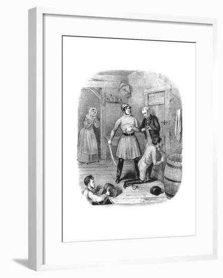 Smugglers Alarmed, 18th Century-W Clerk-Framed Giclee Print