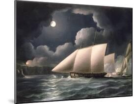 Smugglers and Revenue Cutter-Thomas Buttersworth-Mounted Giclee Print
