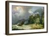 Smugglers Landing in a Storm, 1791-Philip James De Loutherbourg-Framed Giclee Print
