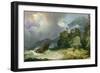 Smugglers Landing in a Storm, 1791-Philip James De Loutherbourg-Framed Giclee Print