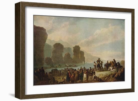 'Smugglers on the Irish Coast', 1808-Julius Caesar Ibbetson-Framed Giclee Print