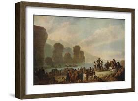 'Smugglers on the Irish Coast', 1808-Julius Caesar Ibbetson-Framed Giclee Print