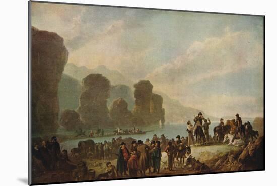 'Smugglers on the Irish Coast', 1808-Julius Caesar Ibbetson-Mounted Giclee Print