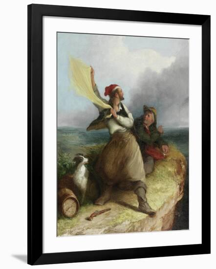 Smugglers on the Look-Out, 1850-Henry Perlee Parker-Framed Giclee Print