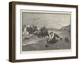 Smugglers Surprised, a Critical Moment-George Edward Robertson-Framed Giclee Print