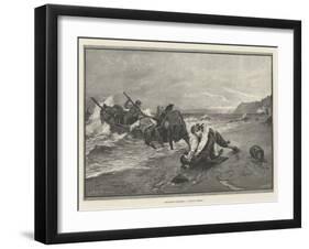 Smugglers Surprised, a Critical Moment-George Edward Robertson-Framed Giclee Print