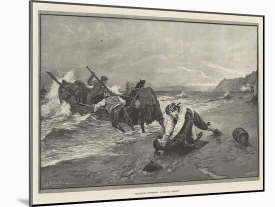 Smugglers Surprised, a Critical Moment-George Edward Robertson-Mounted Giclee Print