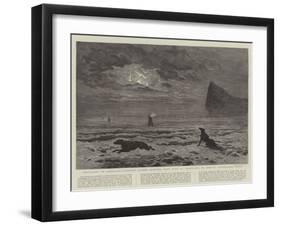 Smuggling at Gibraltar, Frontier Guards Shooting Dogs Used by Smugglers to Convey Contraband Goods-null-Framed Giclee Print