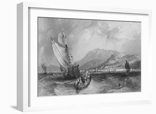 Smyrna, from the Harbour, Asia Minor-Thomas Allom-Framed Giclee Print