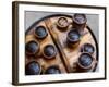 Snack Food in Bamboo Containers, Three Gorges, Yangtze River, China-Keren Su-Framed Photographic Print