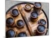 Snack Food in Bamboo Containers, Three Gorges, Yangtze River, China-Keren Su-Mounted Photographic Print