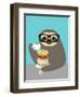 Snacking Sloth-Nancy Lee-Framed Art Print