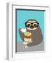 Snacking Sloth-Nancy Lee-Framed Art Print