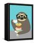 Snacking Sloth-Nancy Lee-Framed Stretched Canvas