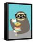 Snacking Sloth-Nancy Lee-Framed Stretched Canvas