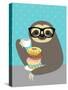 Snacking Sloth-Nancy Lee-Stretched Canvas