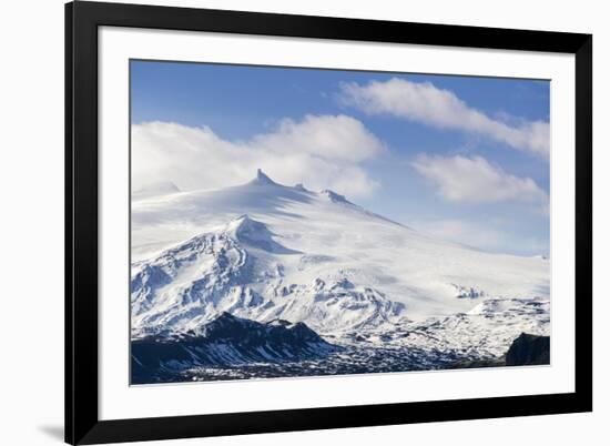 Snaefellsjokull, Snaefellsnes Peninsula, Iceland, Polar Regions-Michael-Framed Photographic Print