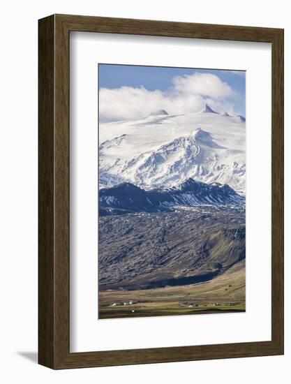 Snaefellsjokull, Snaefellsnes Peninsula, Iceland, Polar Regions-Michael-Framed Photographic Print