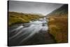 Snaefellsness, National Park, Glacial river flowing through mossy tundra, Iceland, Polar Regions-Jon Reaves-Stretched Canvas