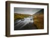 Snaefellsness, National Park, Glacial river flowing through mossy tundra, Iceland, Polar Regions-Jon Reaves-Framed Photographic Print