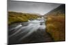 Snaefellsness, National Park, Glacial river flowing through mossy tundra, Iceland, Polar Regions-Jon Reaves-Mounted Photographic Print