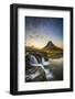 Snaefellsness Peninsula, Iceland. Midnight Sun at the Kirkjufell Mountain.-Marco Bottigelli-Framed Photographic Print