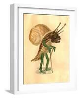 Snail 1873 'Missing Links' Parade Costume Design-Charles Briton-Framed Giclee Print