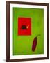 Snail and aubergine,1998,(oil on linen)-Cristina Rodriguez-Framed Giclee Print