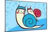 Snail Family-Minoji-Mounted Poster