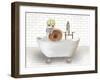 Snail In Bathtub-Matthew Piotrowicz-Framed Art Print