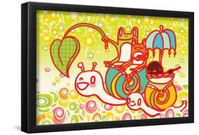 Snail Ride-Minoji-Framed Poster