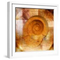 Snail Shell and Handwriting-Colin Anderson-Framed Photographic Print