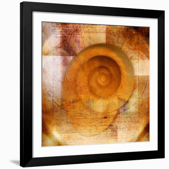 Snail Shell and Handwriting-Colin Anderson-Framed Photographic Print