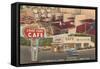 Snak Shak Cafe, Retro Diner-null-Framed Stretched Canvas