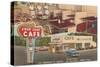 Snak Shak Cafe, Retro Diner-null-Stretched Canvas