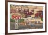 Snak Shak Cafe, Retro Diner-null-Framed Art Print