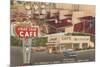 Snak Shak Cafe, Retro Diner-null-Mounted Art Print