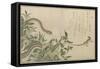 Snake and Lizard, 1788-Kitagawa Utamaro-Framed Stretched Canvas