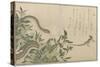 Snake and Lizard, 1788-Kitagawa Utamaro-Stretched Canvas