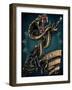 Snake and Rifle T-Shirt Template-FlyLand Designs-Framed Giclee Print