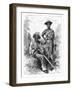 Snake Catcher and Charcoal Girl, Martinique, C1890-null-Framed Giclee Print