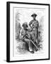 Snake Catcher and Charcoal Girl, Martinique, C1890-null-Framed Giclee Print