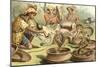 Snake Charmers and Cobras-null-Mounted Art Print