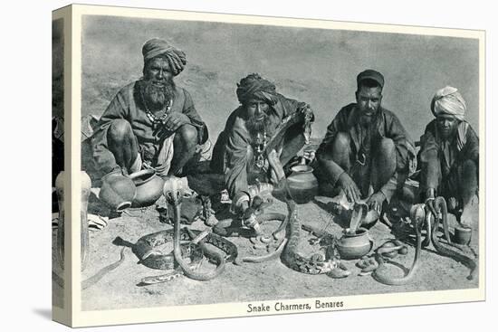 Snake Charmers, Benares, India-null-Stretched Canvas