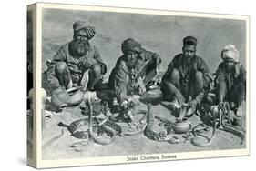 Snake Charmers, Benares, India-null-Stretched Canvas