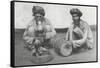 Snake Charming in Cawnpore, January 1912-English Photographer-Framed Stretched Canvas