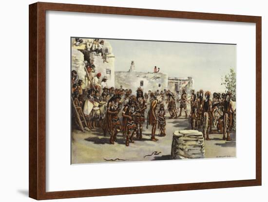 Snake Dance at Mishongnovi-null-Framed Giclee Print