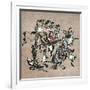 Snake Extermination of by Frog-Kyosai Kawanabe-Framed Giclee Print