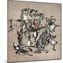 Snake Extermination of by Frog-Kyosai Kawanabe-Mounted Giclee Print